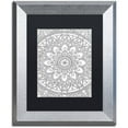 thumbnail image 1 of Trademark Fine Art "Delightful Mandala" Canvas Art by Hello Angel, Black Matte, Silver Frame, 1 of 1