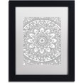 thumbnail image 1 of Trademark Fine Art "Delightful Mandala" Canvas Art by Hello Angel, White Matte, Black Frame, 1 of 1
