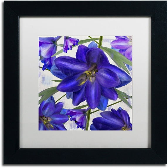 Trademark Fine Art "Delphine I" Canvas Art by Color Bakery White Matte, Black Frame