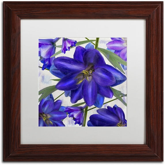 Trademark Fine Art "Delphine I" Canvas Art by Color Bakery White Matte, Wood Frame