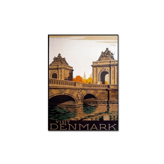 Trademark Fine Art "Denmark" Canvas Art by Vintage Apple Collection