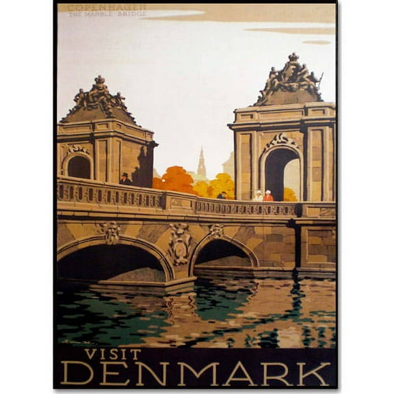 Trademark Fine Art "Denmark" Canvas Art by Vintage Apple Collection
