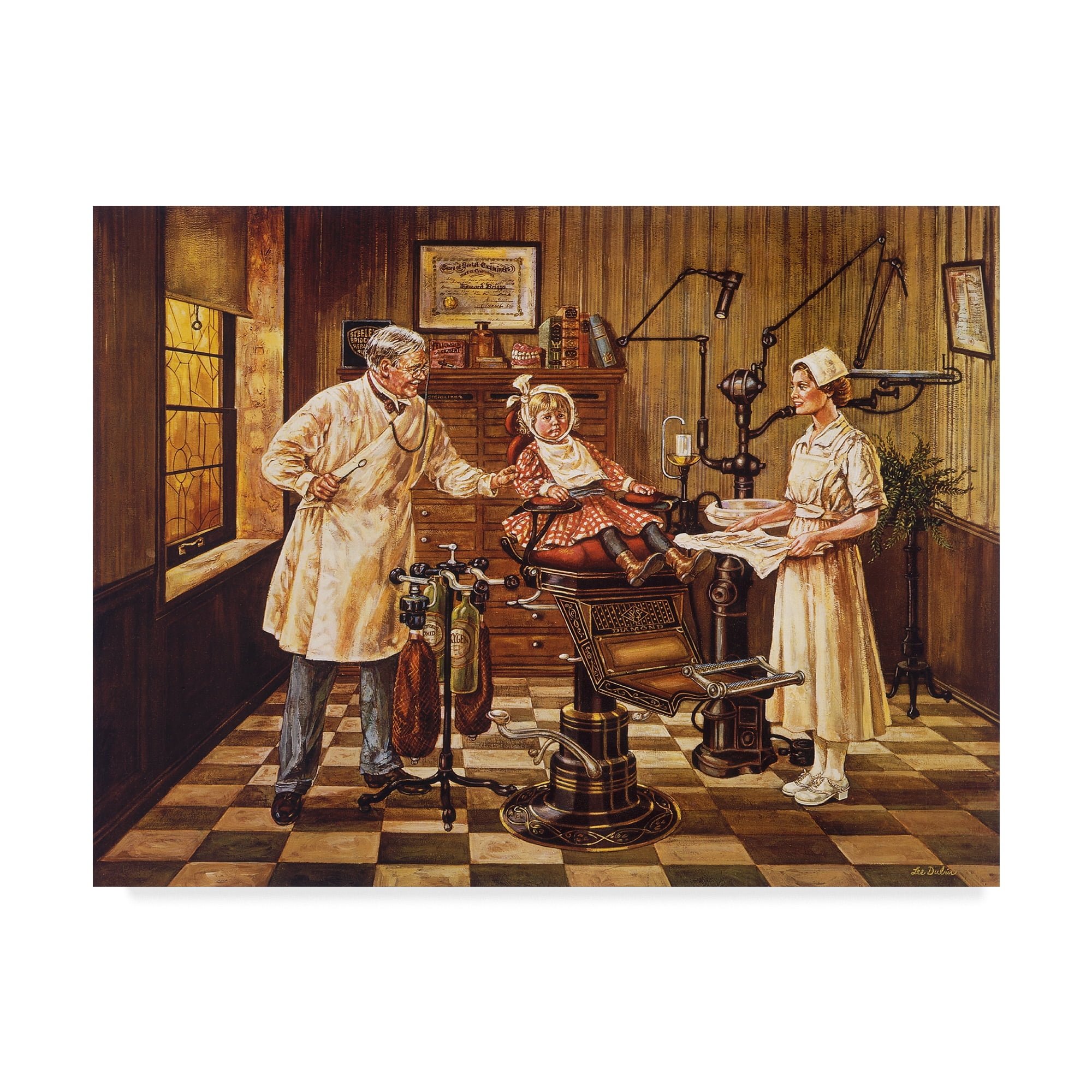 Trademark Fine Art 'Dentist Office' Canvas Art by Lee Dubin