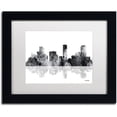 thumbnail image 1 of Trademark Fine Art "Denver Colorado Skyline BG-1" Canvas Art by Marlene Watson, White Matte, Black Frame, 1 of 4