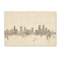 thumbnail image 1 of Trademark Fine Art "Denver Colorado Skyline Sheet Music" Canvas Art by Michael Tompsett, 1 of 4