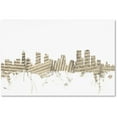 thumbnail image 1 of Trademark Fine Art "Denver Colorado Skyline Sheet Music II" Canvas Art by Michael Tompsett, 1 of 1
