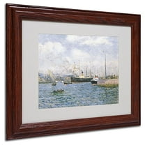 Trademark Fine Art "Departure from Havre 1905" Canvas Art by Maxime Maufra, Wood Frame