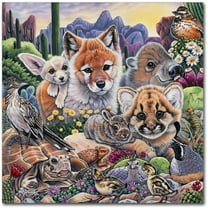 Trademark Fine Art 'Desert Buddies' Canvas Art by Jenny Newland