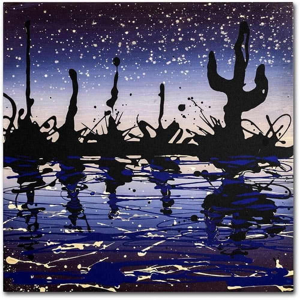 Trademark Fine Art "Desert Lake" Canvas Art by Roderick Stevens
