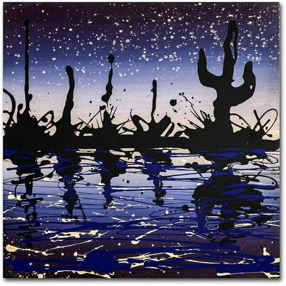 Trademark Fine Art "Desert Lake" Canvas Art by Roderick Stevens