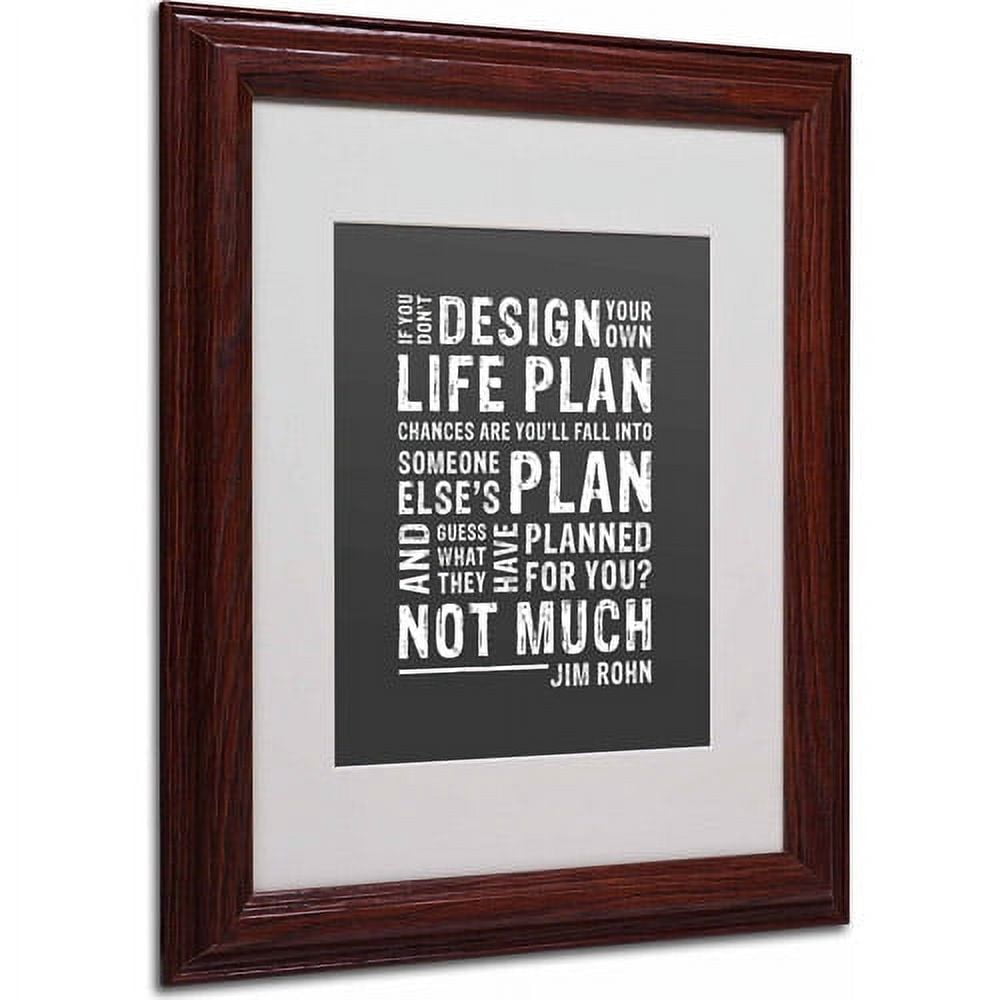 Trademark Fine Art "Design Your Own Life" Canvas Art by Megan Romo, Wood Frame