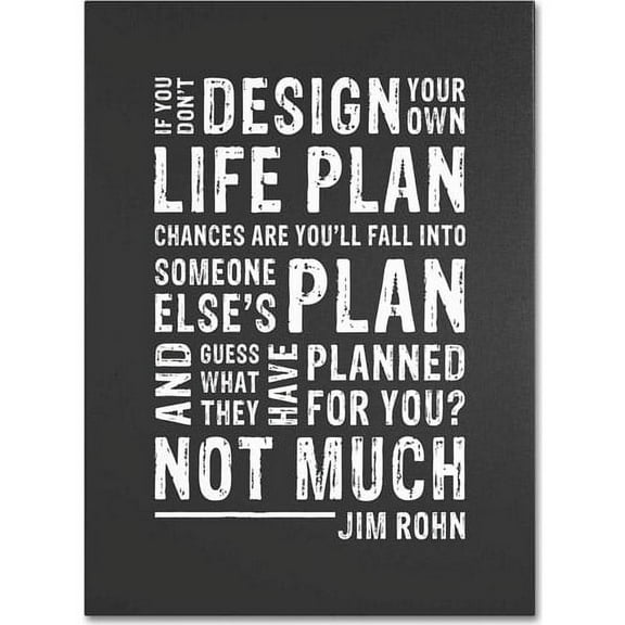 Trademark Fine Art "Design Your Own Life" Canvas Art by Megan Romo