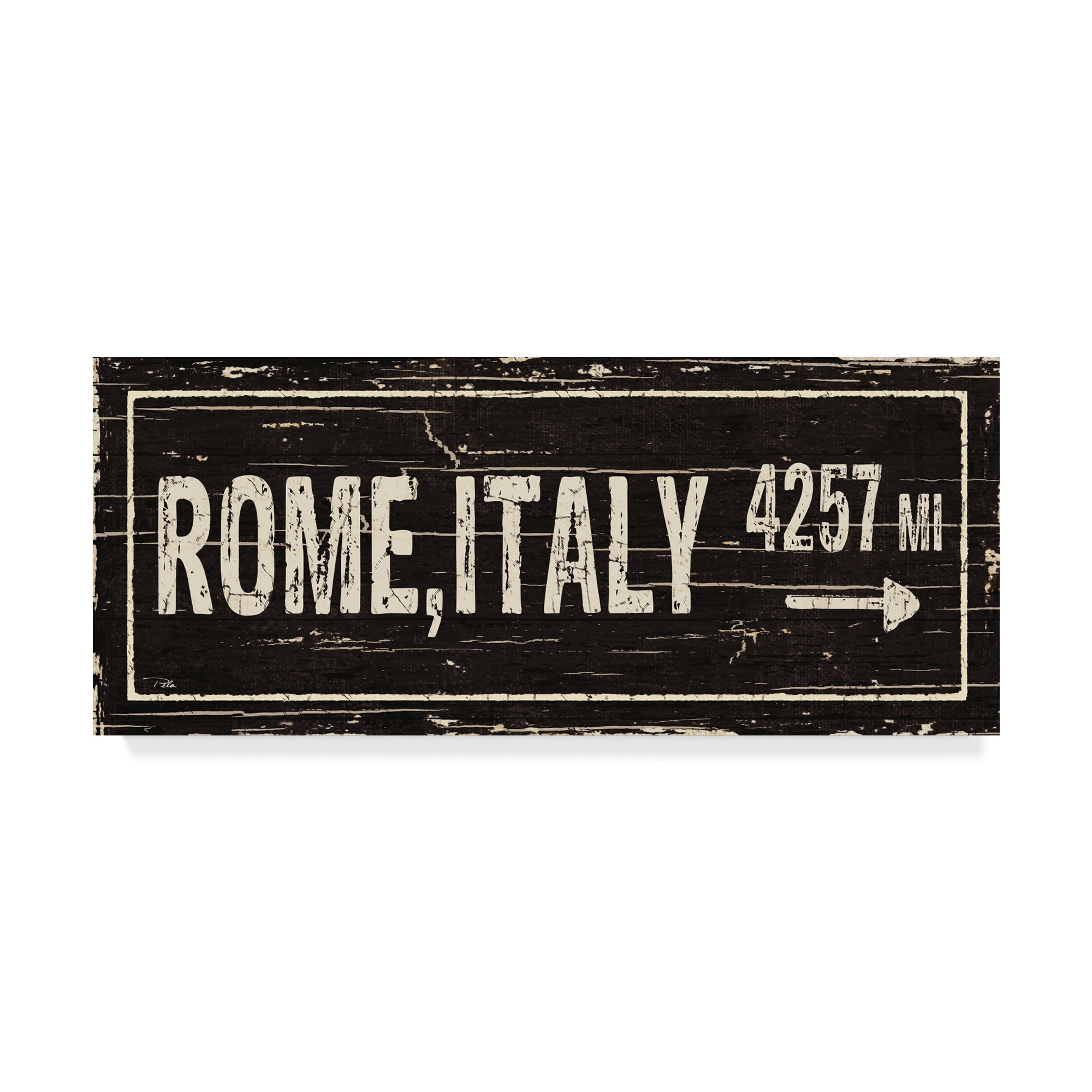 Trademark Fine Art 'Destination Signs III' Canvas Art by Pela Studio