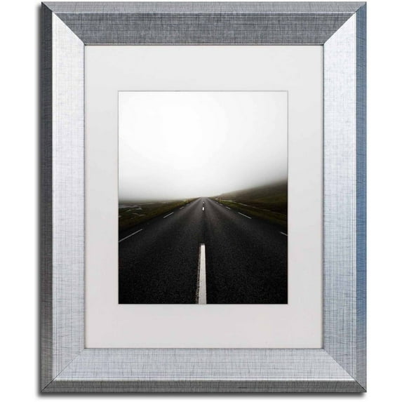 Trademark Fine Art 'Destination Unknown' Canvas Art by Philippe Sainte-Laudy, White Matte, Silver Frame
