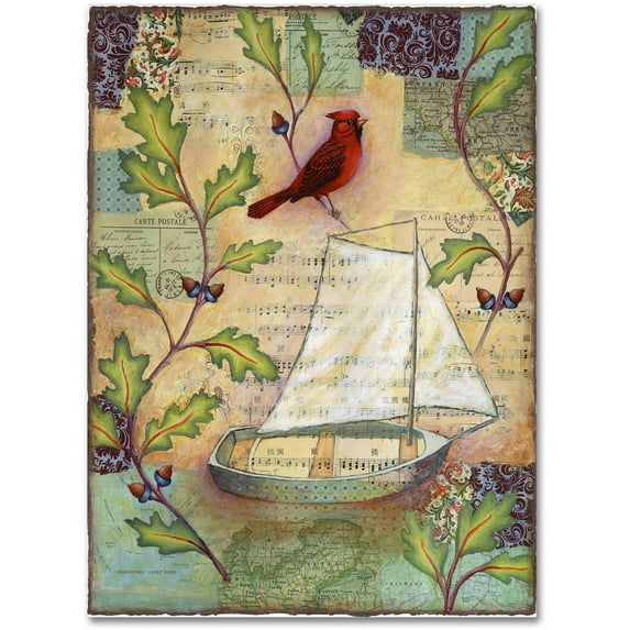 Trademark Fine Art 'Destiny Boat' Canvas Art by Rachel Paxton
