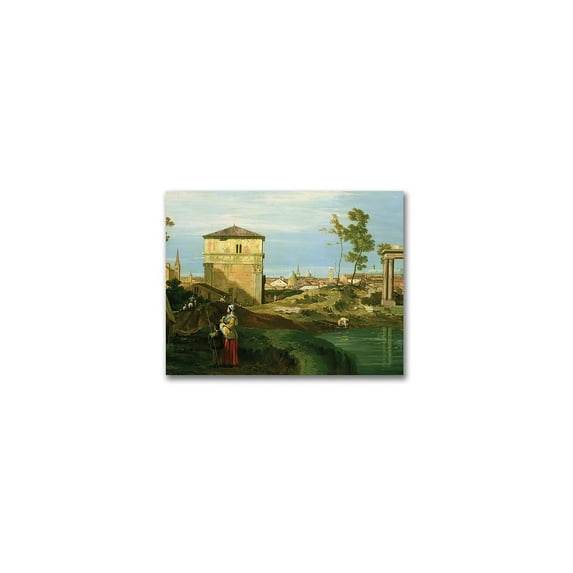 Trademark Fine Art "Detail Of Capriccio With Motifs" Canvas Wall Art by Canatello