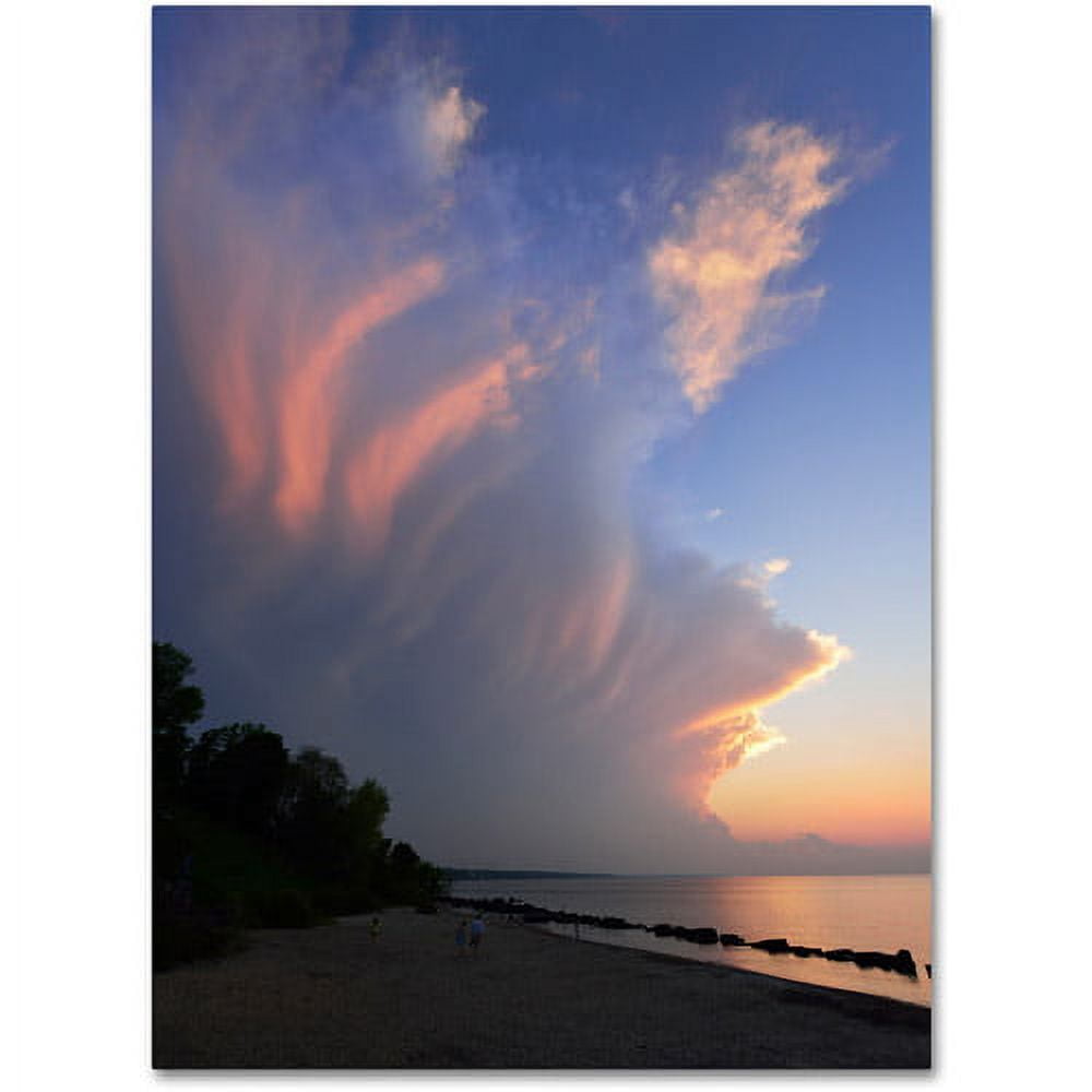 Trademark Fine Art "Developing Sunset Storm" Canvas Art by Kurt Shaffer