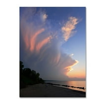 Trademark Fine Art "Developing Sunset Storm" Canvas Art by Kurt Shaffer