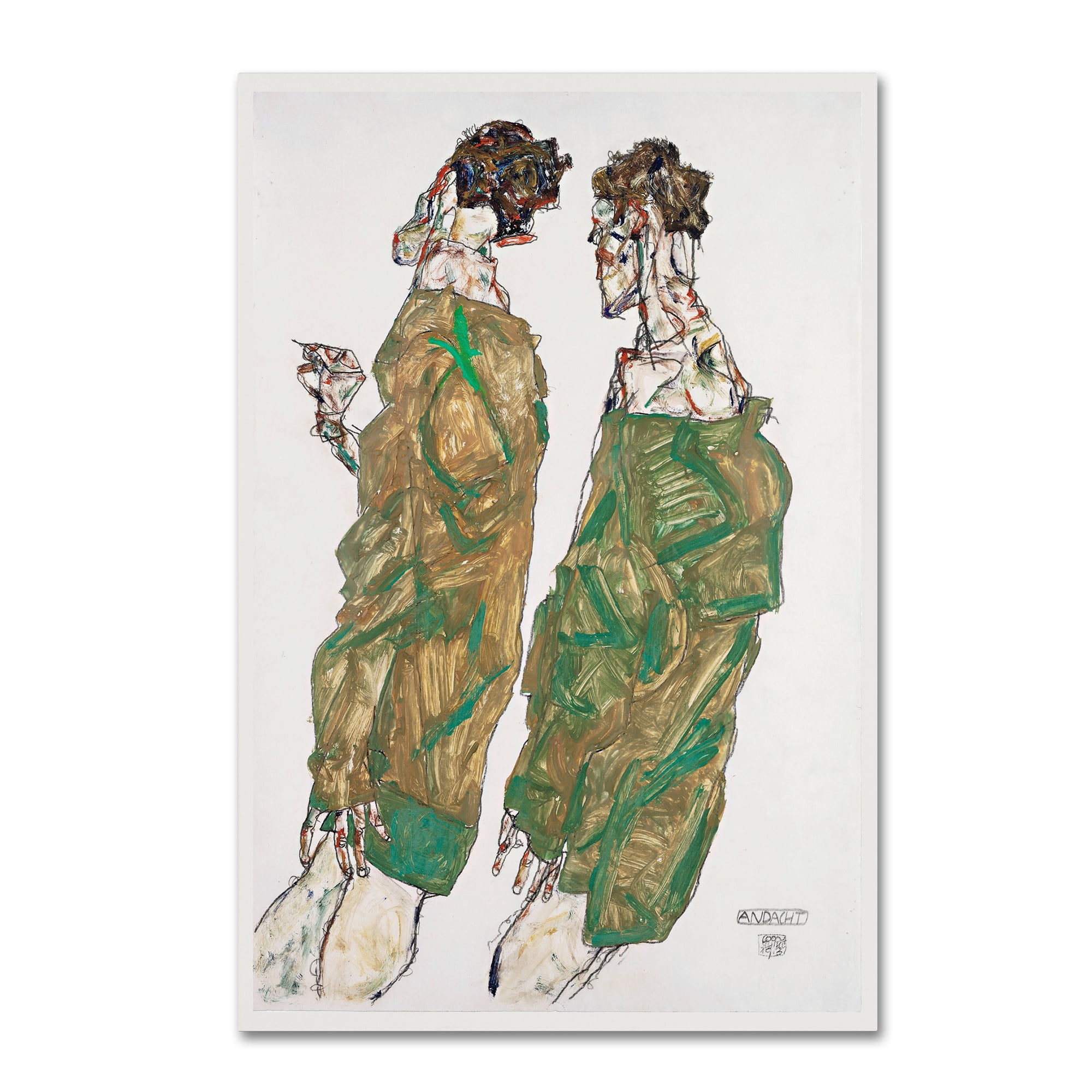 Trademark Fine Art 'Devotion' Canvas Art by Egon Schiele
