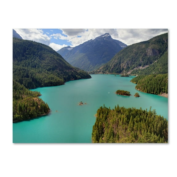 Trademark Fine Art "Diablo Lake" Canvas Art by Pierre Leclerc