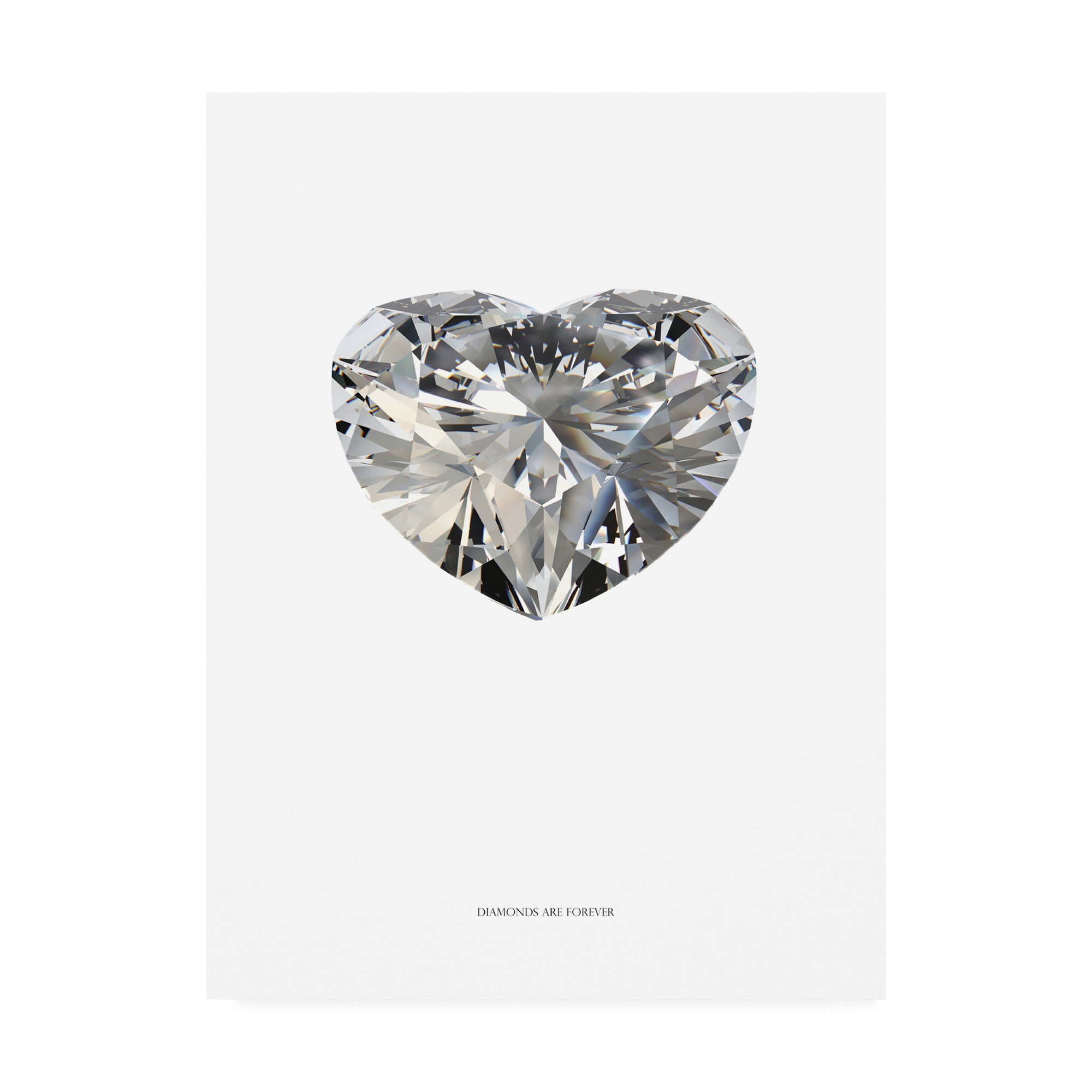 Trademark Fine Art 'Diamonds are Forever I' Canvas Art by TypeLike