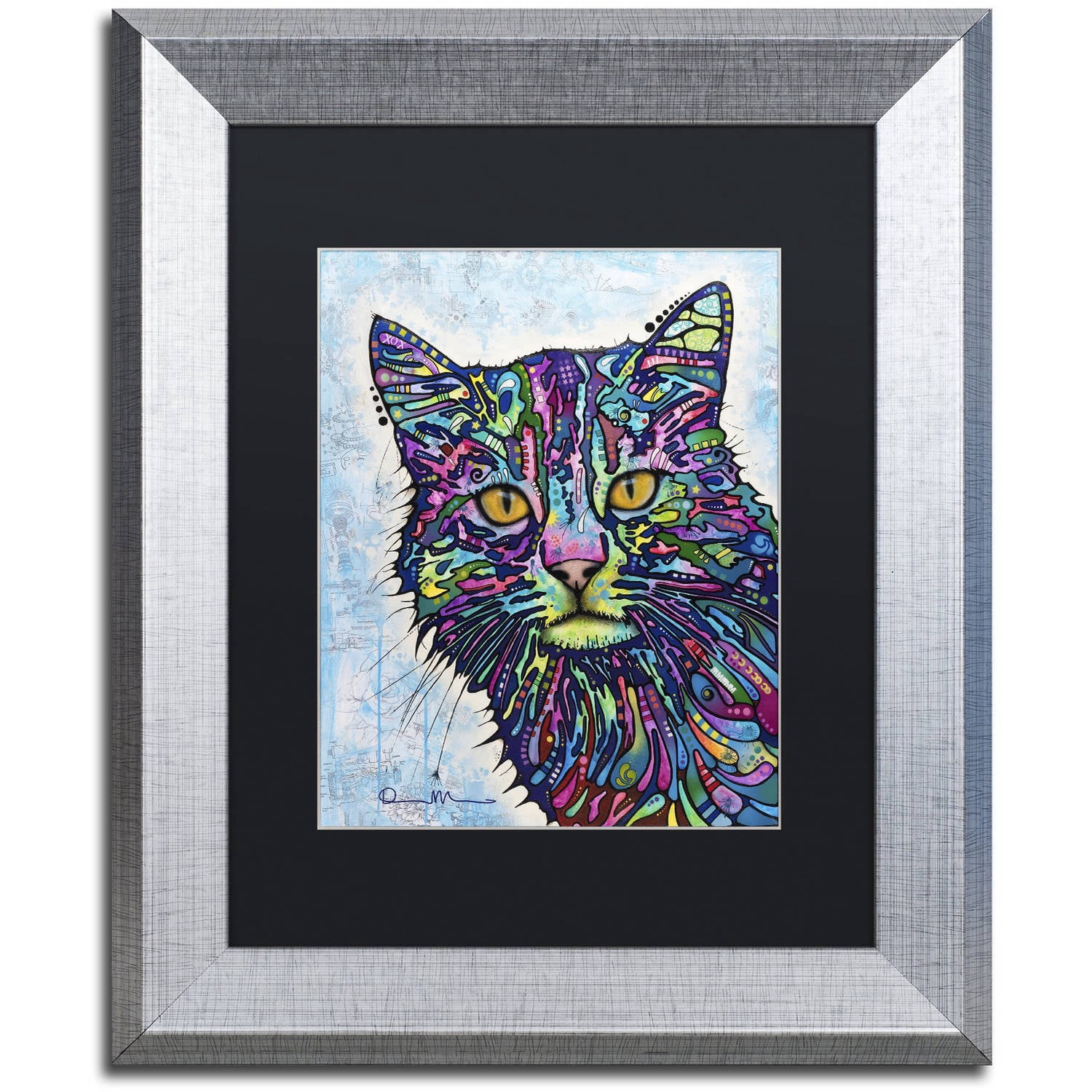 Trademark Fine Art "Diligence" Canvas Art by Dean Russo, Black Matte, Silver Frame