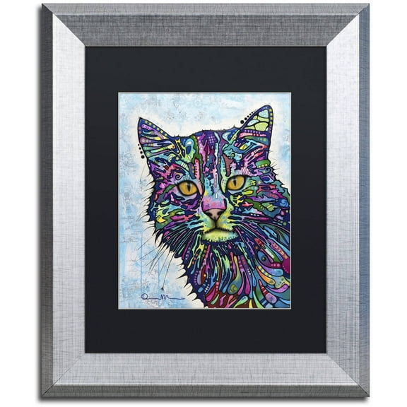 Trademark Fine Art "Diligence" Canvas Art by Dean Russo, Black Matte, Silver Frame