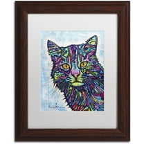 Trademark Fine Art "Diligence" Canvas Art by Dean Russo, White Matte, Wood Frame