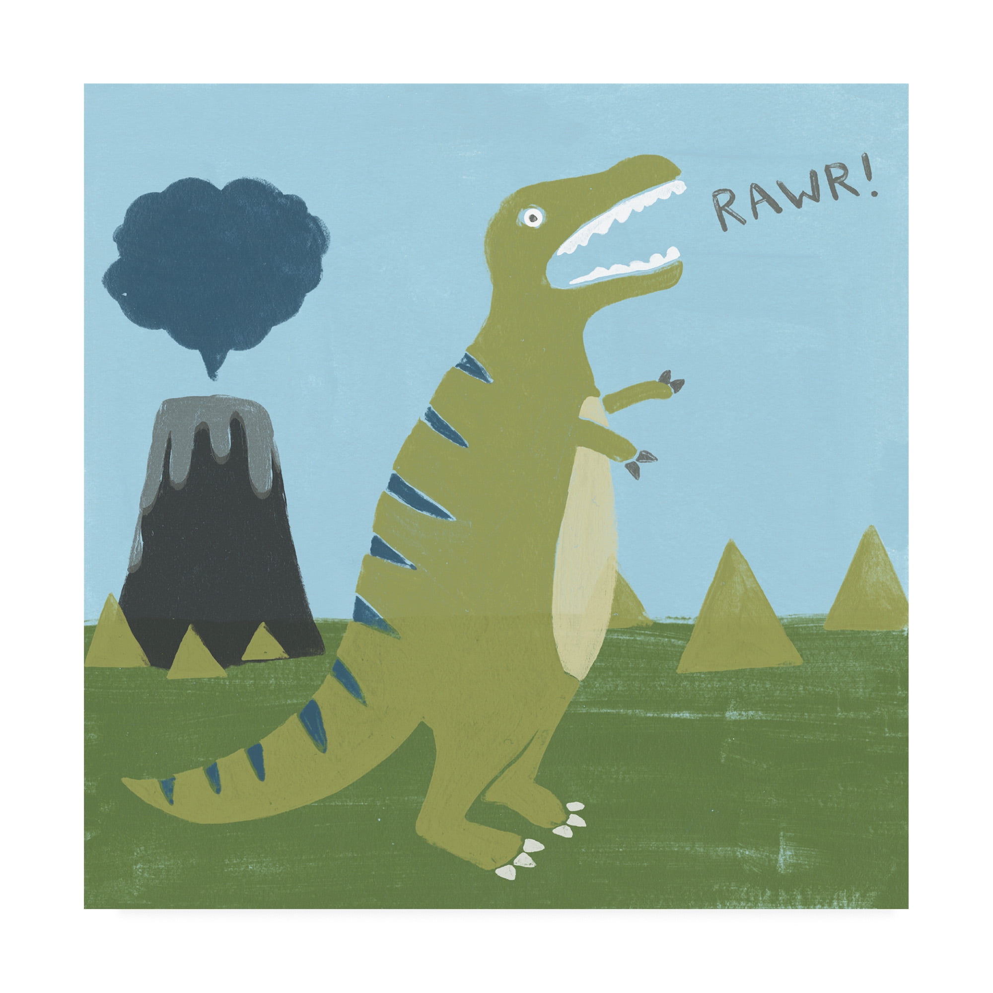 Trademark Fine Art 'Dino mite I' Canvas Art by June Erica Vess