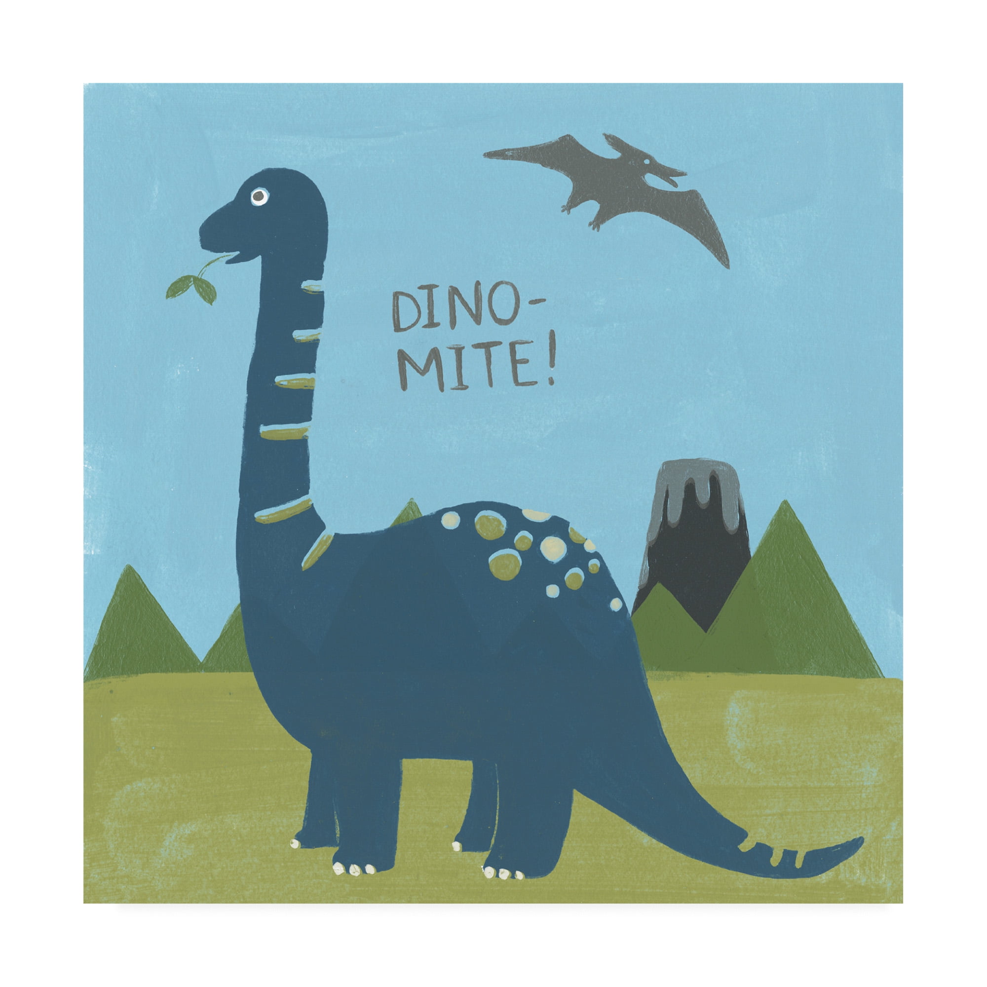 Trademark Fine Art 'Dino mite II' Canvas Art by June Erica Vess