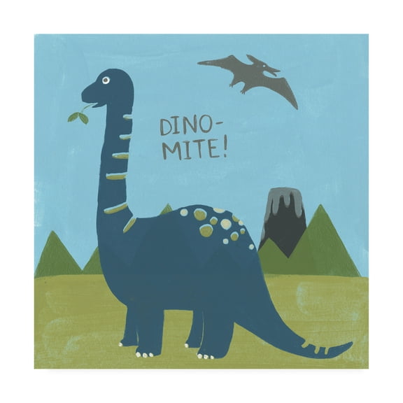 Trademark Fine Art 'Dino mite II' Canvas Art by June Erica Vess
