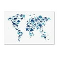 thumbnail image 1 of Trademark Fine Art "Dinosaur World Map" Canvas Art by Michael Tompsett, 1 of 2