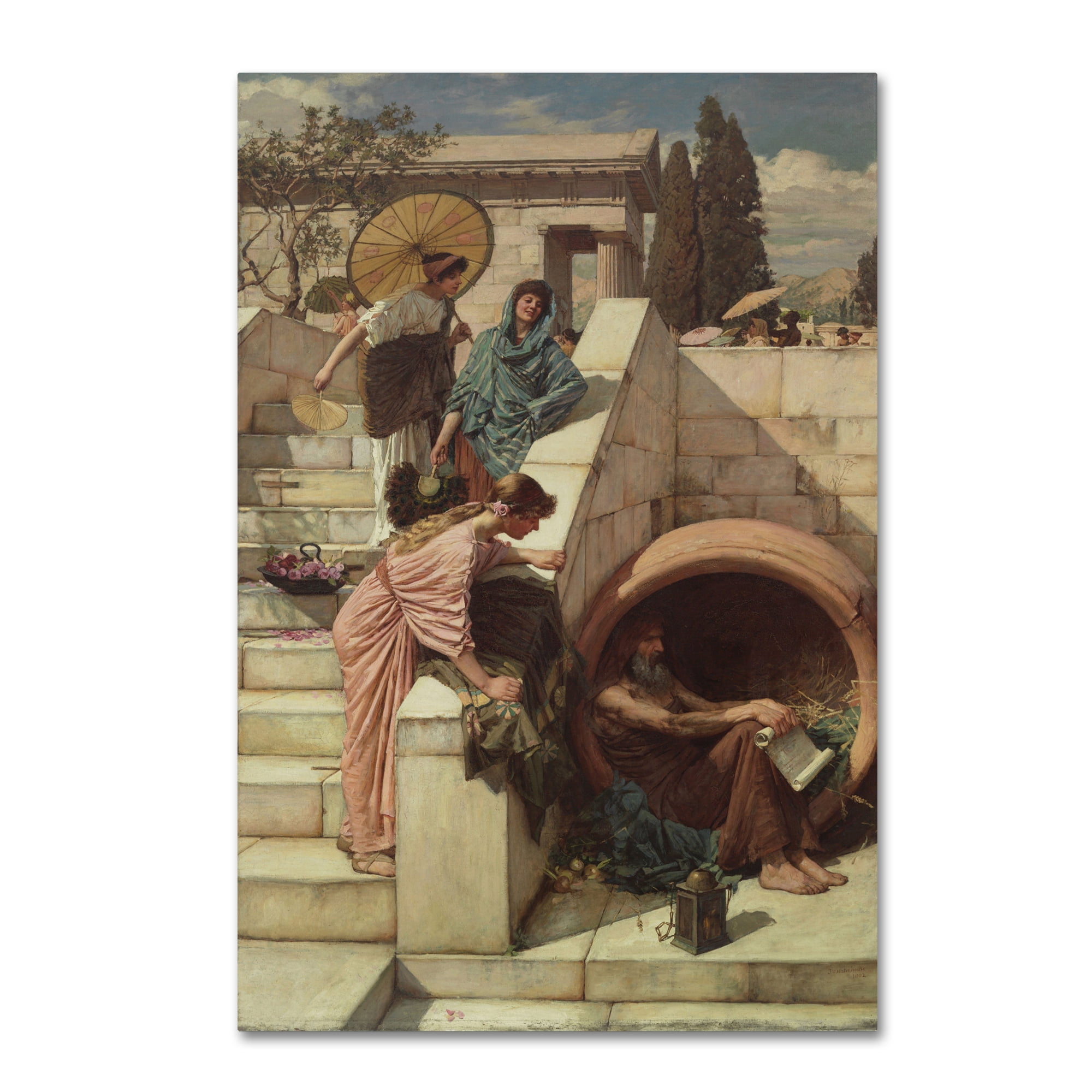 Trademark Fine Art 'Diogenes' Canvas Art by John Waterhouse