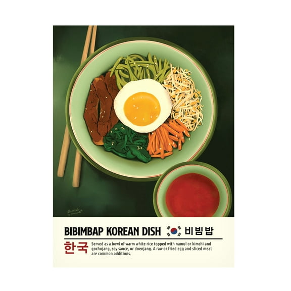 Trademark Fine Art Dionisis Gemos Bibimbap Canvas Wall Art