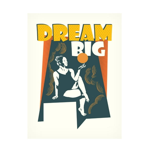 Trademark Fine Art Dionisis Gemos Dream Big Canvas Wall Art