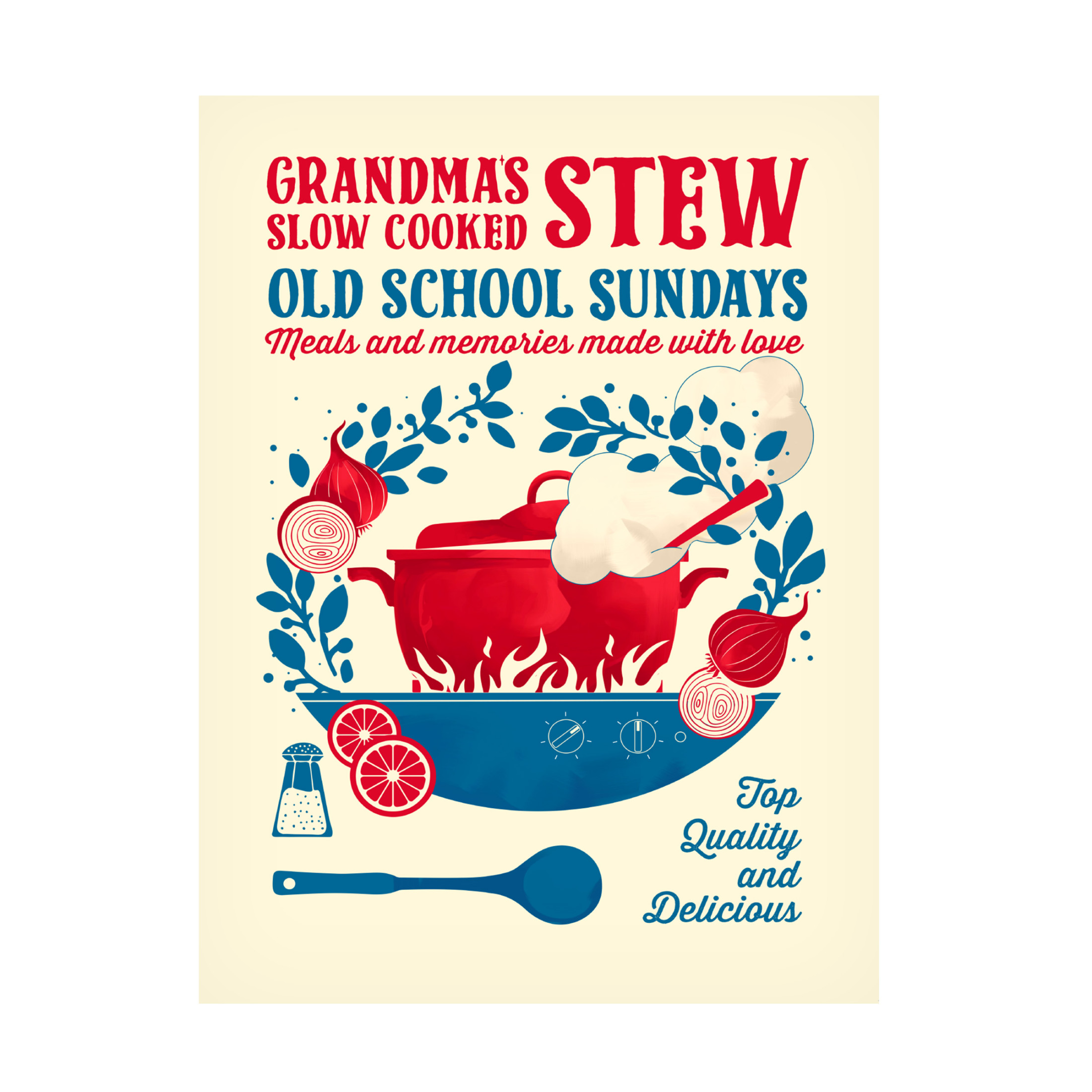 Trademark Fine Art Dionisis Gemos Grandmas Stew kitchen print Canvas Wall Art