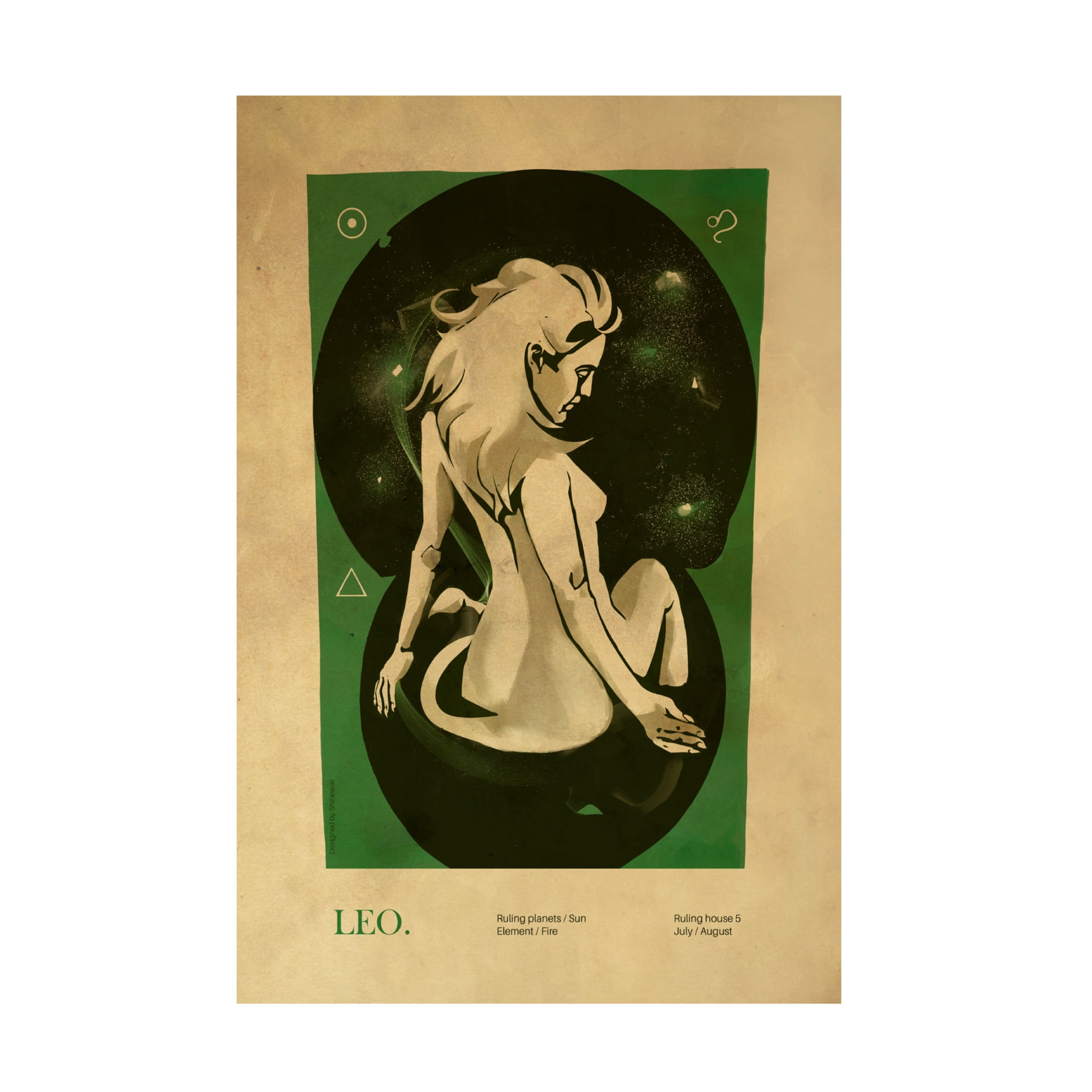 Trademark Fine Art Dionisis Gemos  Leo print Canvas Wall Art