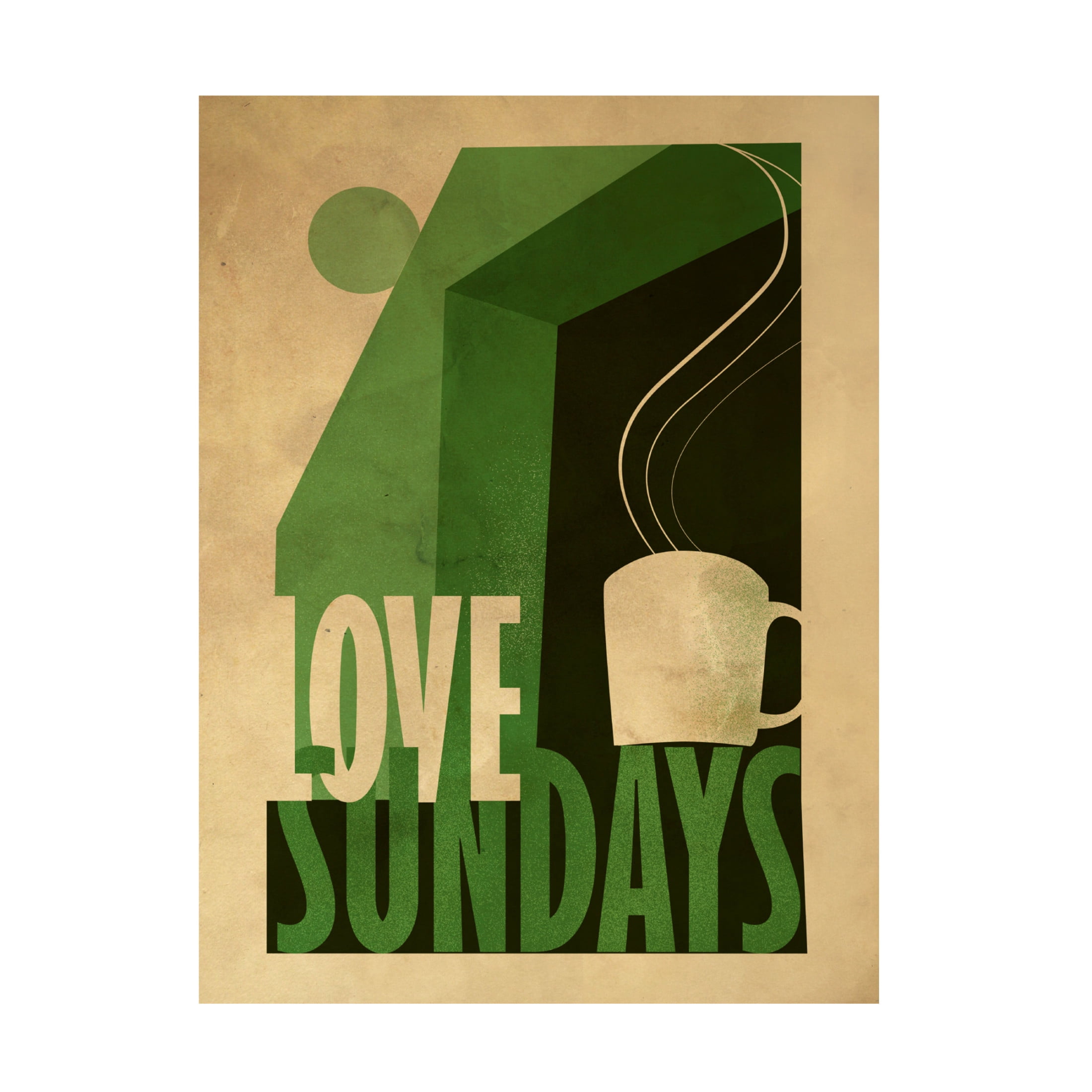 Trademark Fine Art Dionisis Gemos  Love Sunday print Canvas Wall Art