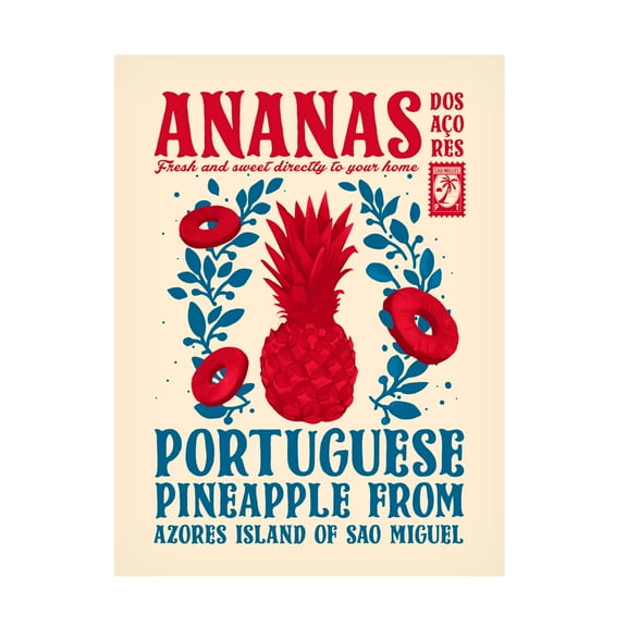 Trademark Fine Art Dionisis Gemos Pineapple kitchen print Canvas Wall Art