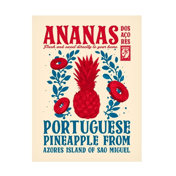Trademark Fine Art Dionisis Gemos Pineapple kitchen print Canvas Wall Art