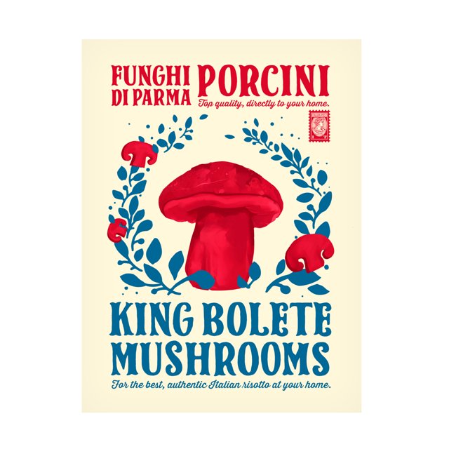 Trademark Fine Art Dionisis Gemos Porcini kitchen print Canvas Wall Art