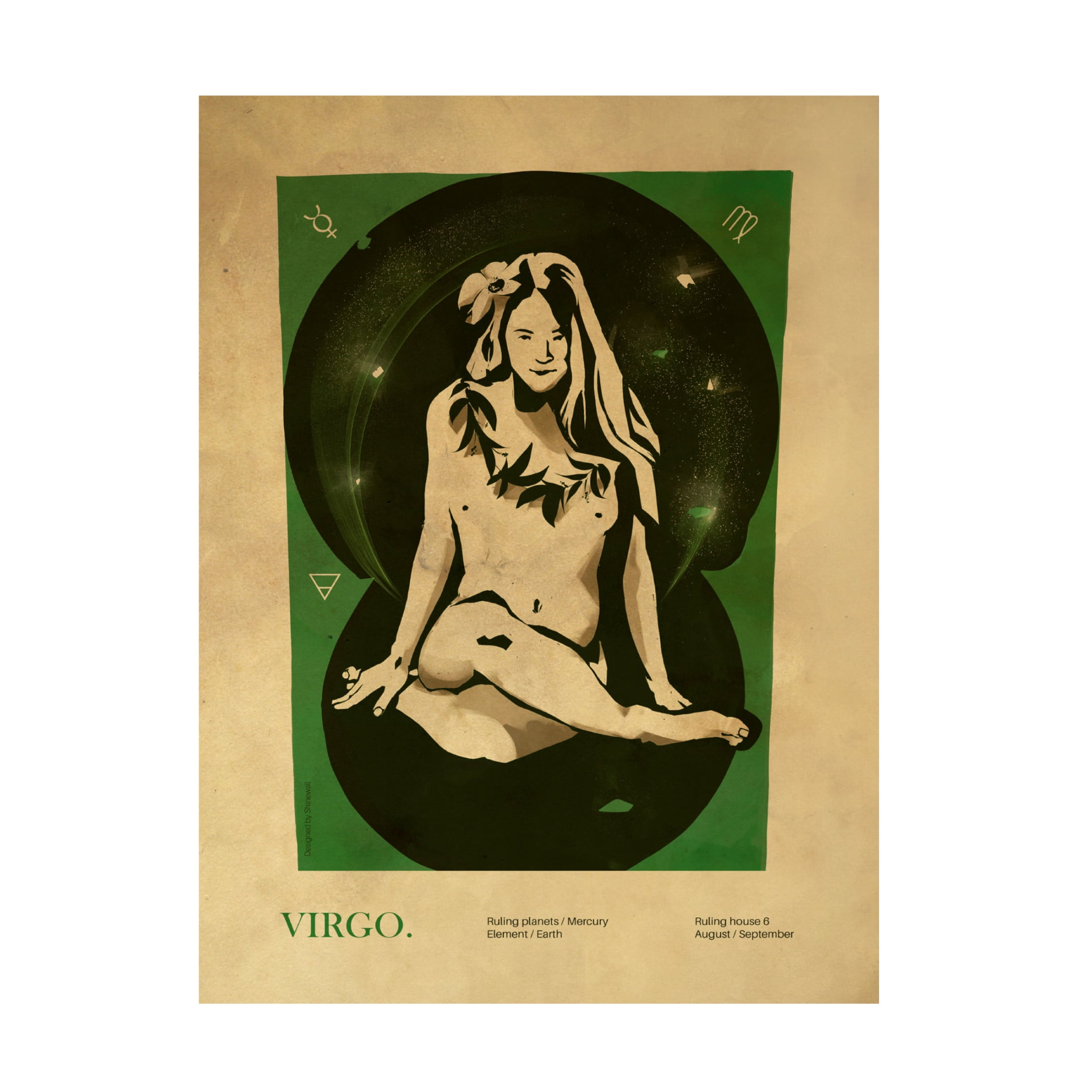 Trademark Fine Art Dionisis Gemos  Virgo print Canvas Wall Art