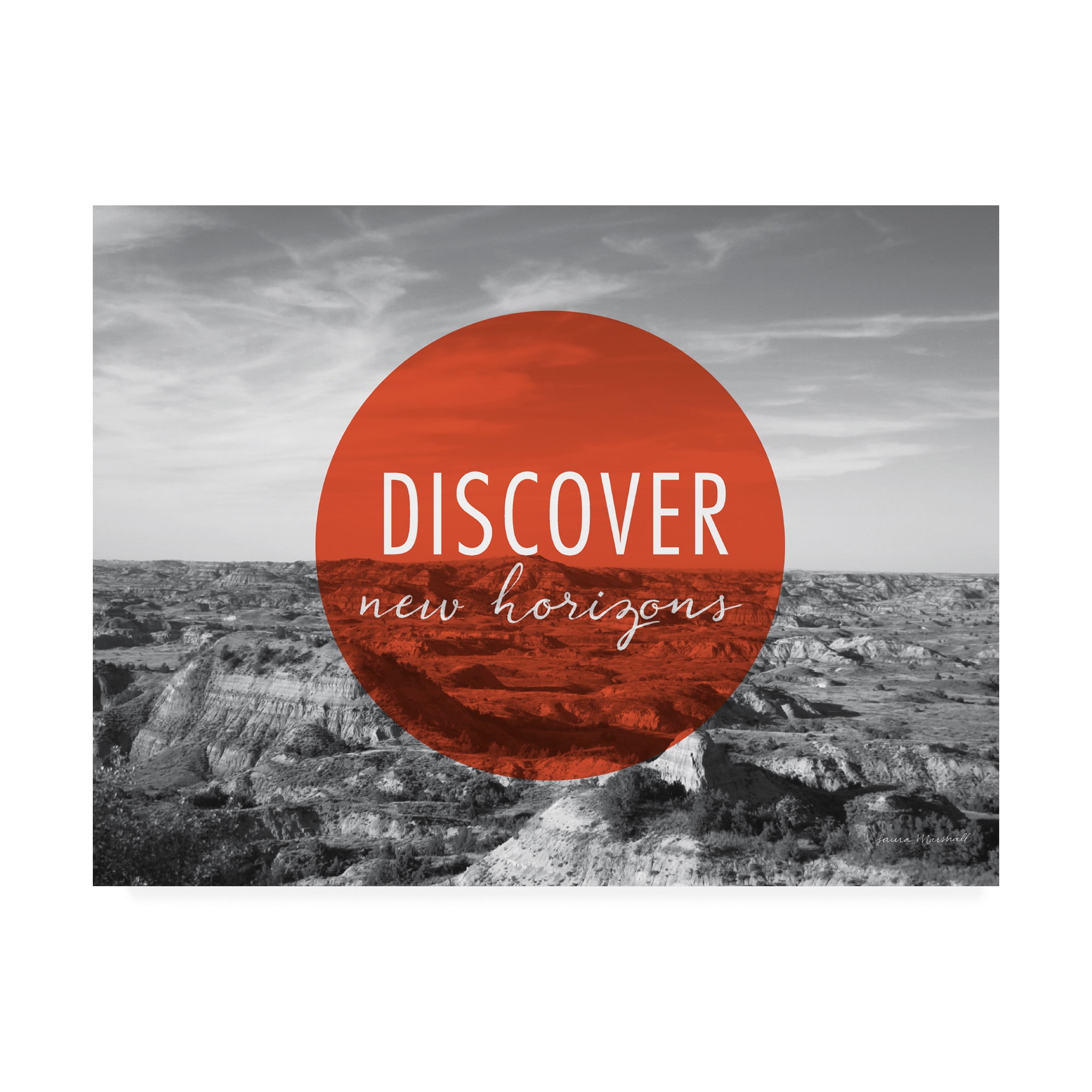 Trademark Fine Art 'Discover New Horizons v2' Canvas Art by Laura Marshall