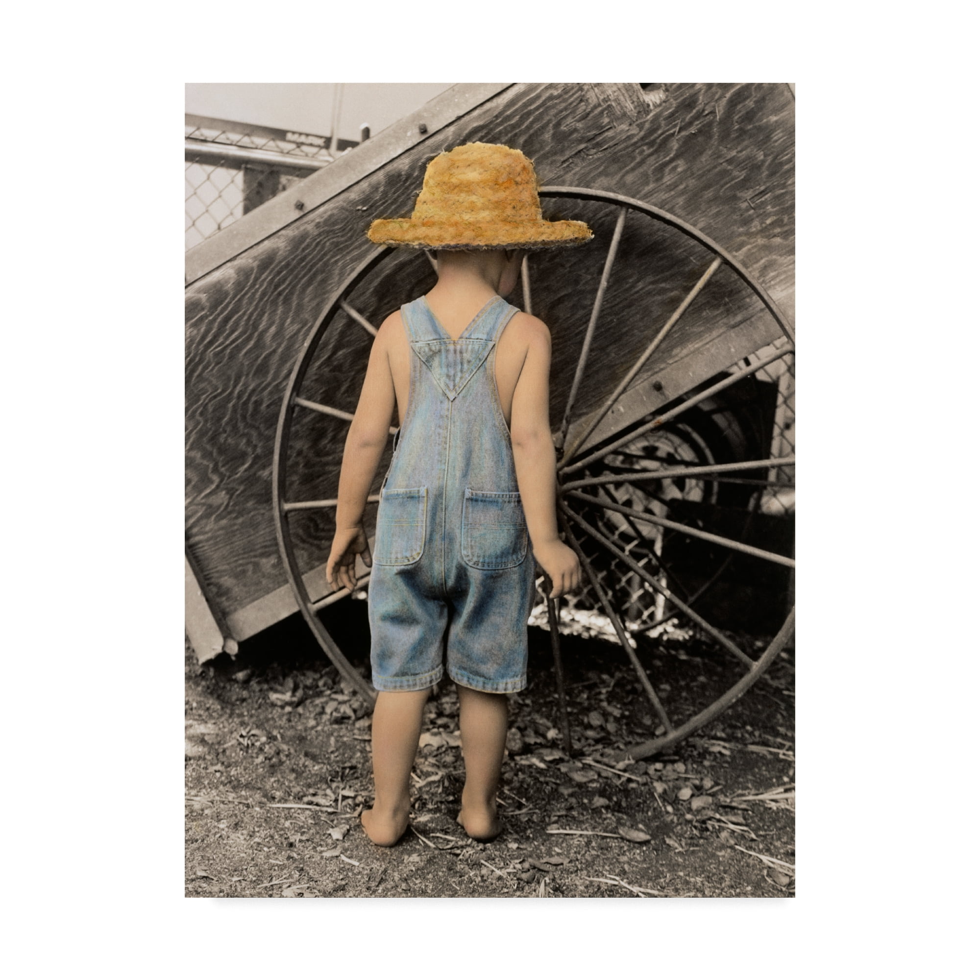 Trademark Fine Art 'Discovering The Wheel' Canvas Art by Sharon Forbes