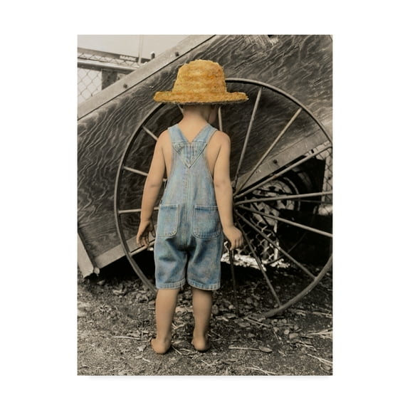 Trademark Fine Art 'Discovering The Wheel' Canvas Art by Sharon Forbes