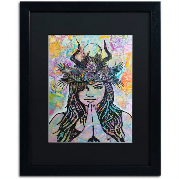 Trademark Fine Art "Dissident" Canvas Art by Dean Russo, Black Matte, Black Frame