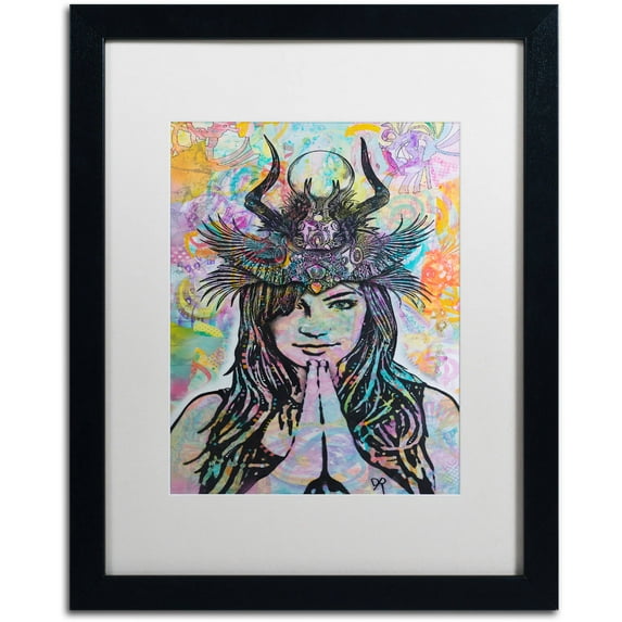 Trademark Fine Art "Dissident" Canvas Art by Dean Russo, White Matte, Black Frame