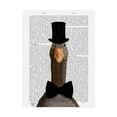thumbnail image 1 of Trademark Fine Art 'Distinguished Goose' Canvas Art by Fab Funky, 1 of 3