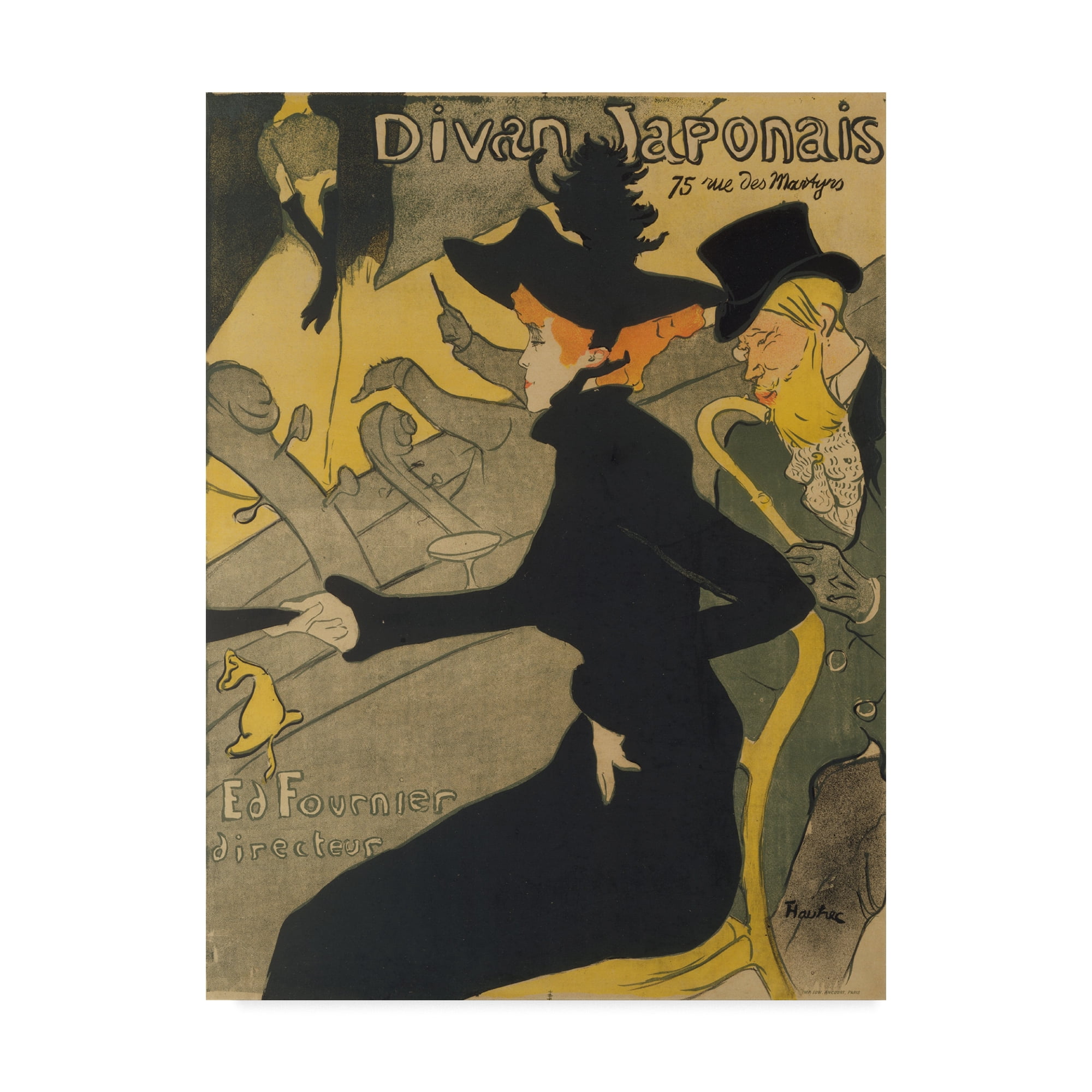 Trademark Fine Art 'Divan Japonais' Canvas Art by Henri De Toulouse Lautrec
