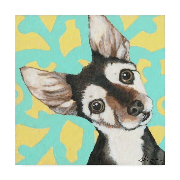 Trademark Fine Art 'Dlynns Dogs Jules Vern' Canvas Art by Dlynn Roll